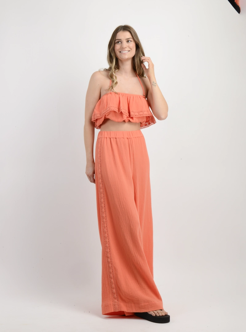 BLUSA SIN MANGAS LENI II NARANJO - 4