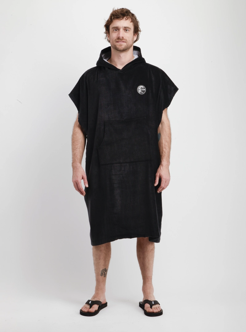 PONCHO TOALLA OG SURF NEGRO - 1