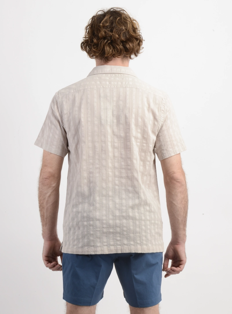 CAMISA MANGA CORTA POLARIZE BEIGE - 2