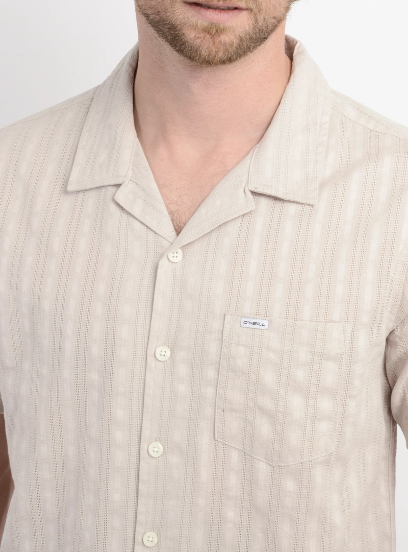 CAMISA MANGA CORTA POLARIZE BEIGE - 5