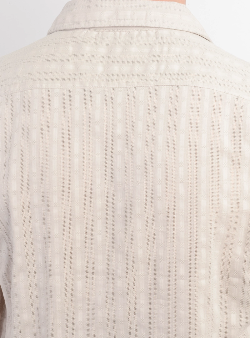CAMISA MANGA CORTA POLARIZE BEIGE - 6