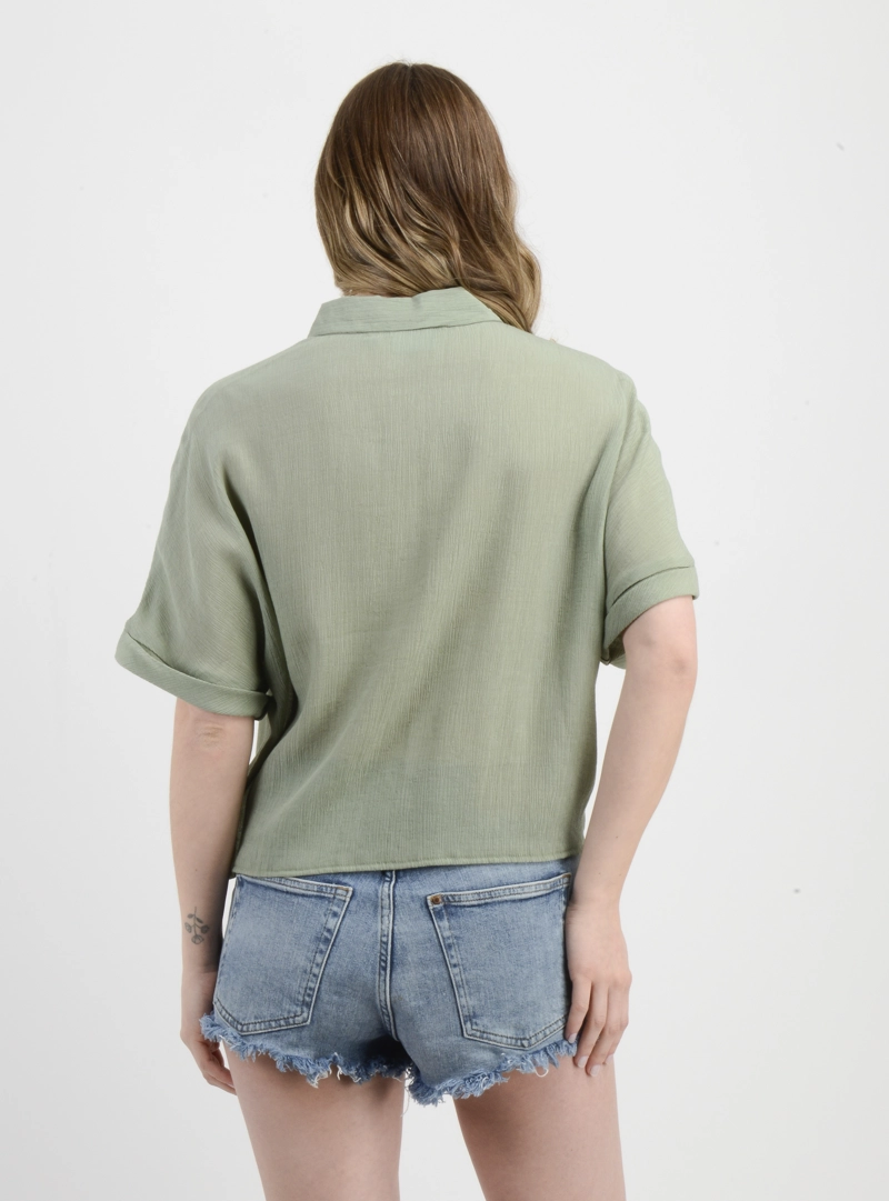 BLUSA MANGA CORTA BRINLEY VERDE - 2