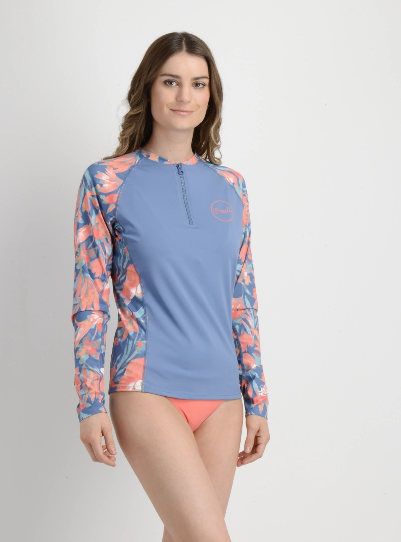LYCRA FLORAL RASGHUARD AZUL - 4
