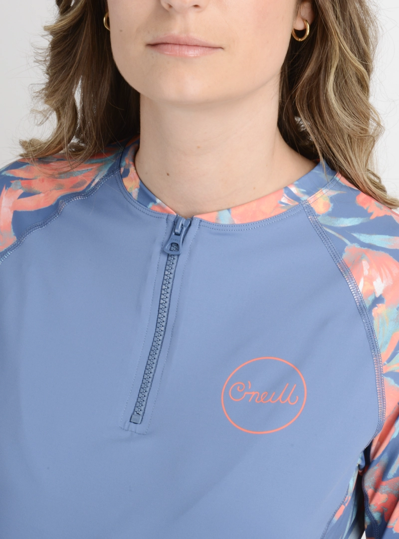 LYCRA FLORAL RASGHUARD AZUL - 5