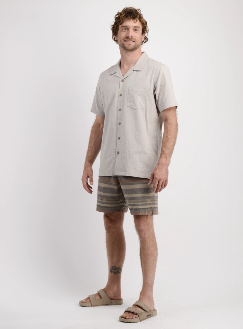 BERMUDA LOW KEY STRIP VERDE OSCURO - 3