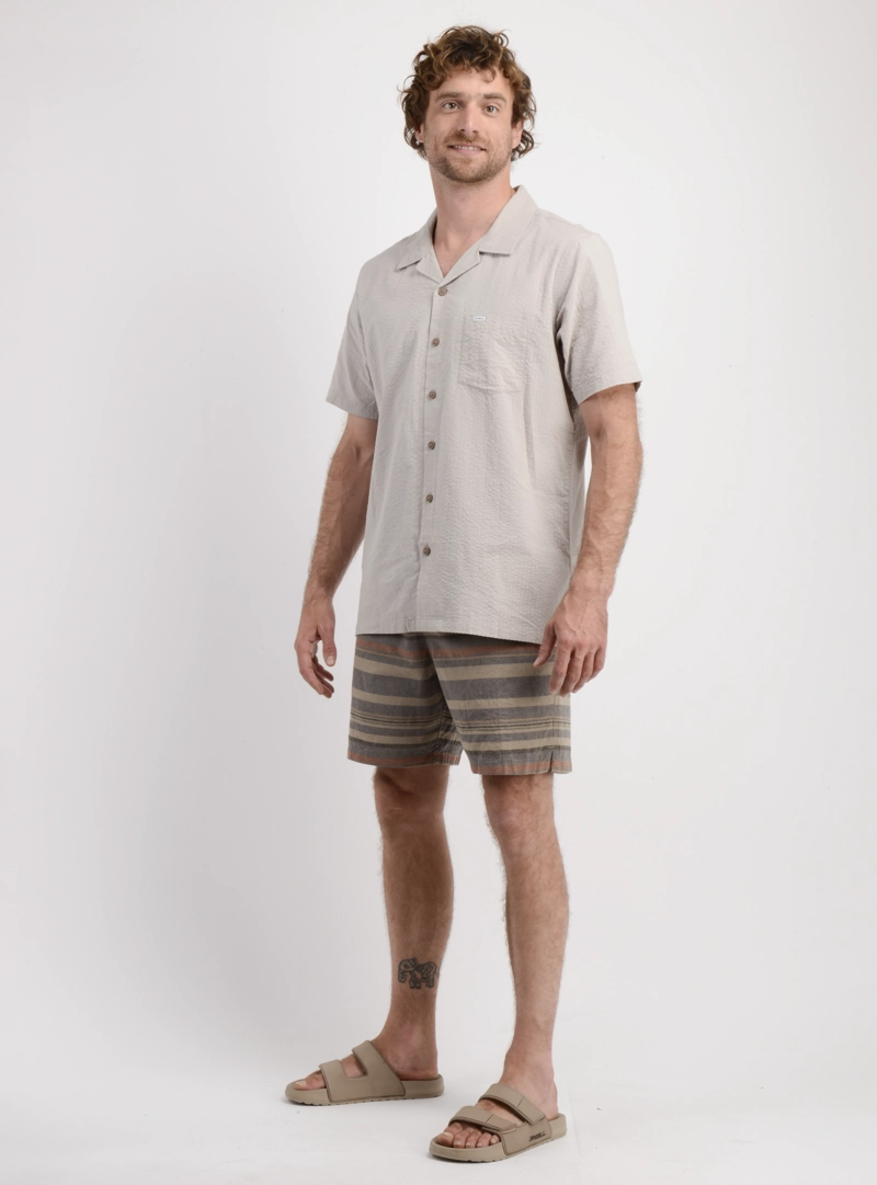 BERMUDA LOW KEY STRIP VERDE OSCURO - 3