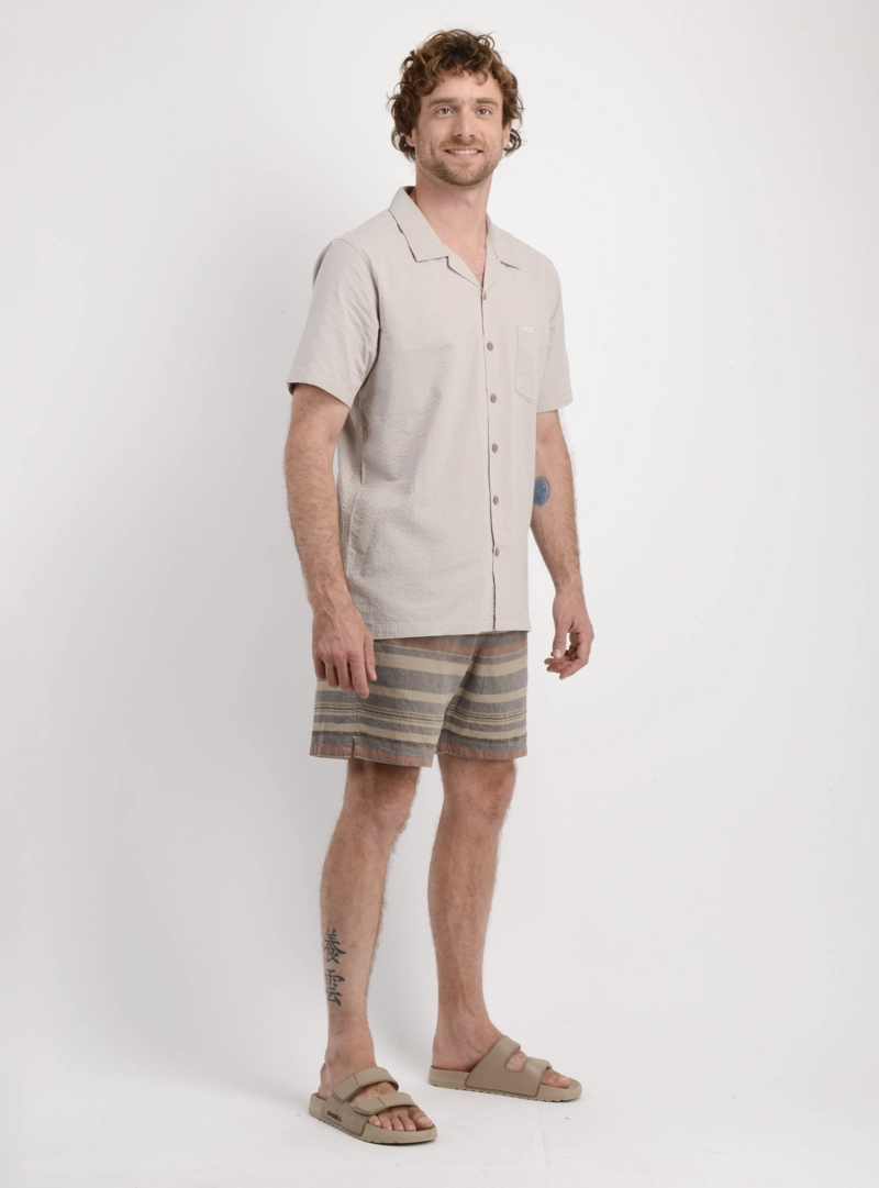 BERMUDA LOW KEY STRIP VERDE OSCURO - 4