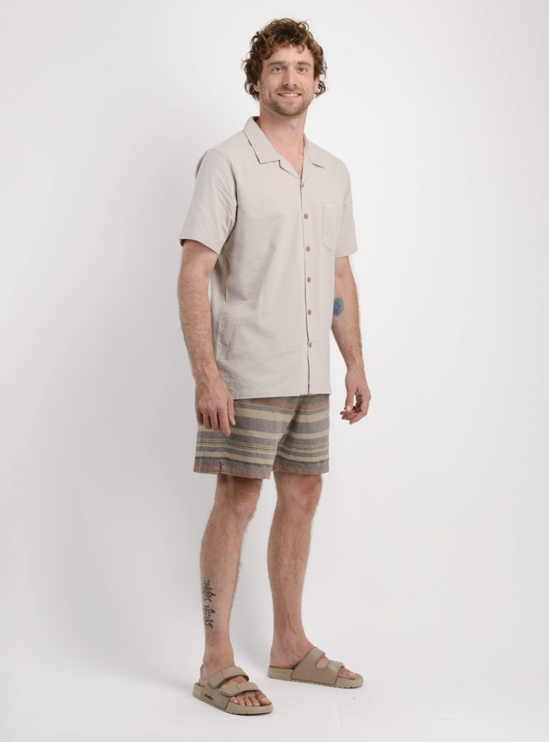 BERMUDA LOW KEY STRIP VERDE OSCURO - 4