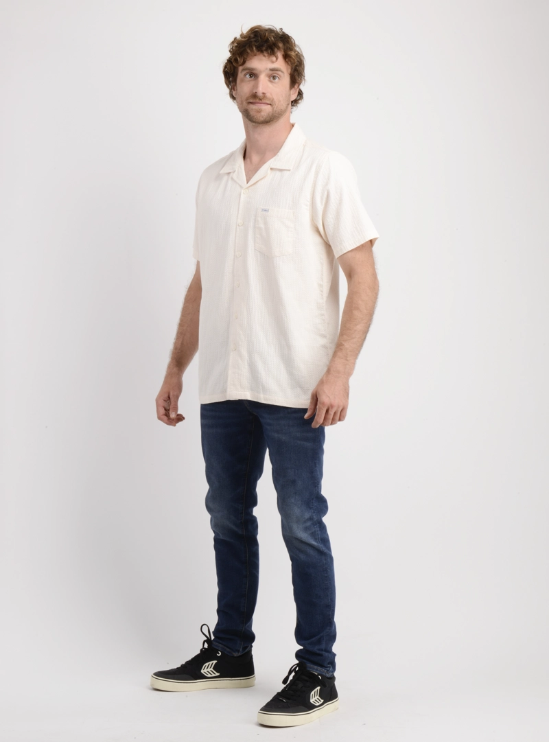 CAMISA MANGA CORTA POLLY BEIGE CLARO - 3