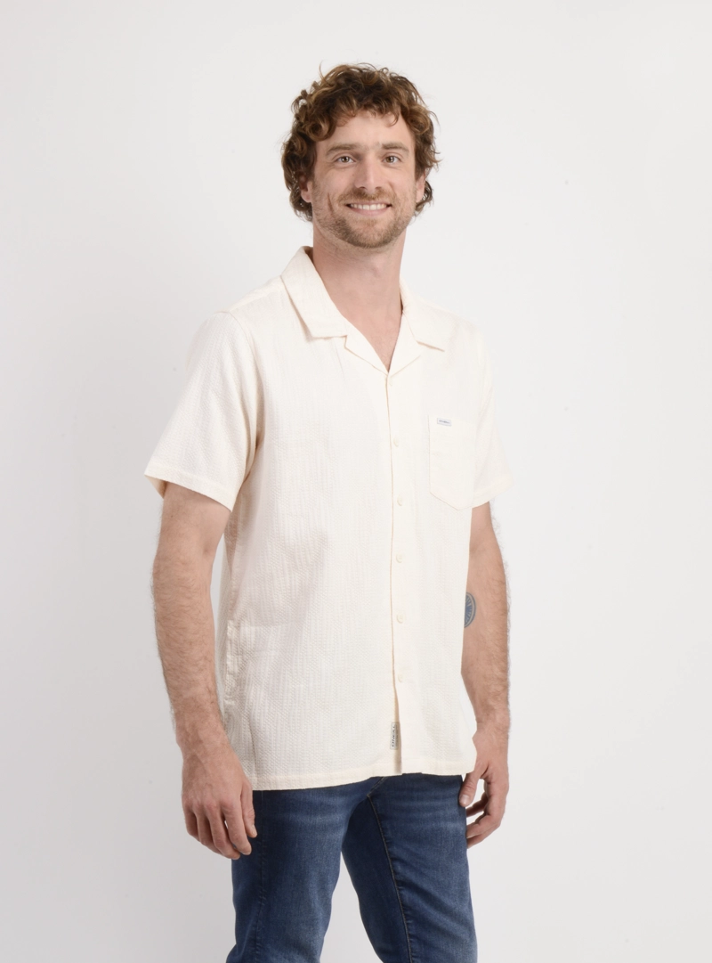 CAMISA MANGA CORTA POLLY BEIGE CLARO - 4
