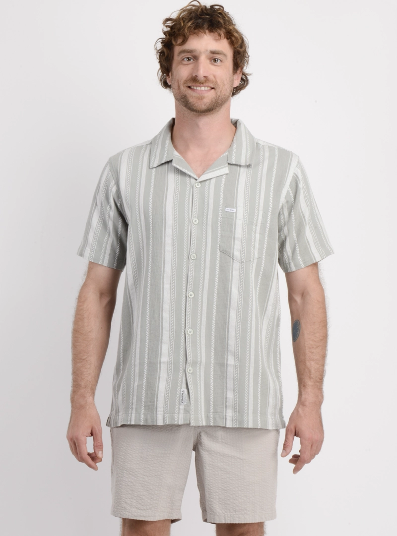 CAMISA MANGA CORTA REED VERDE CLARO - 1