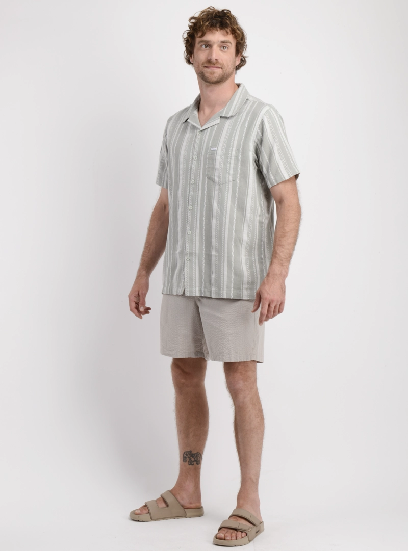 CAMISA MANGA CORTA REED VERDE CLARO - 3