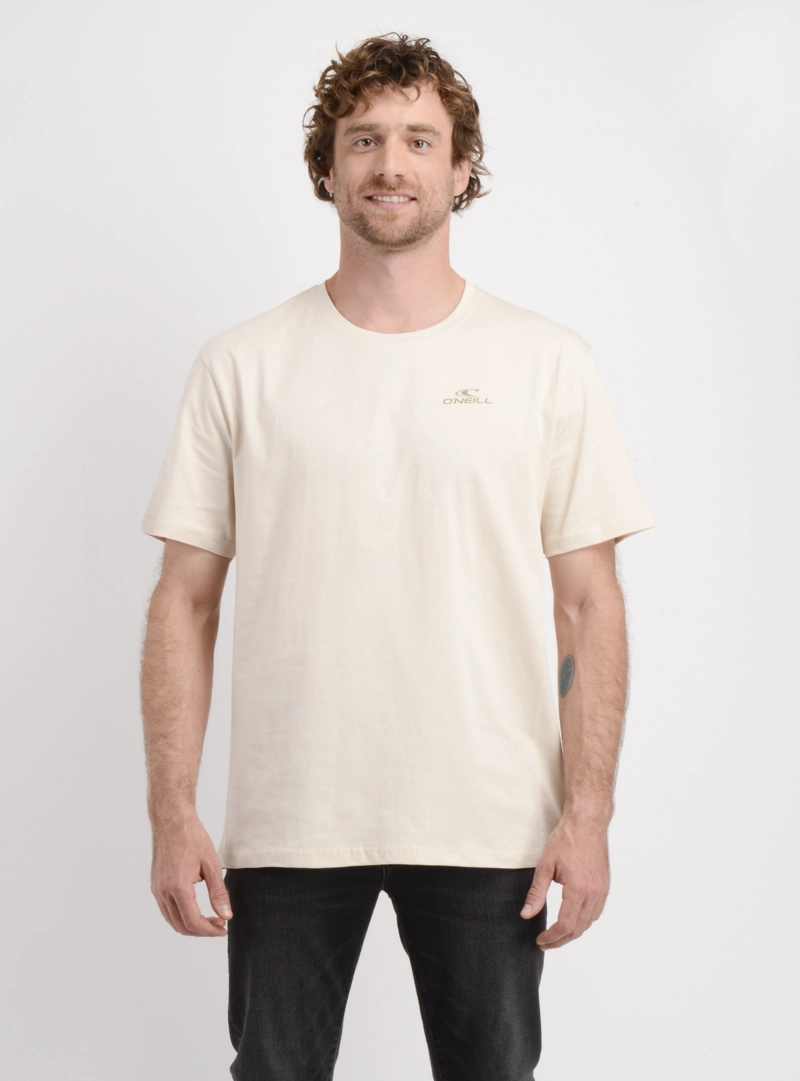 POLERA MANGA CORTA BLENDED BEIGE CLARO - 1