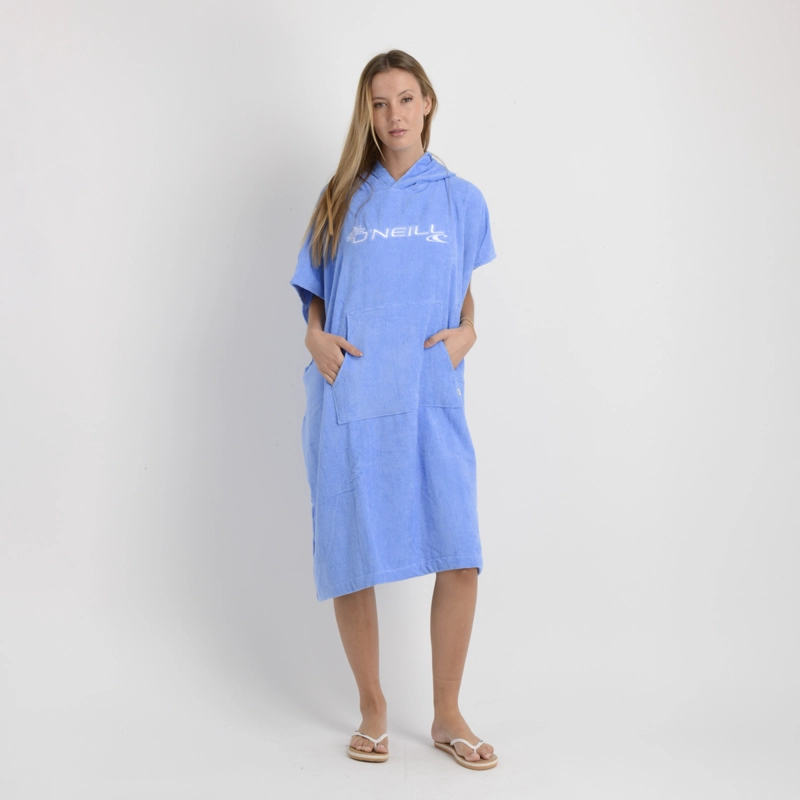PONCHO TOALLA OCEANS AZUL TURQUESA - 1