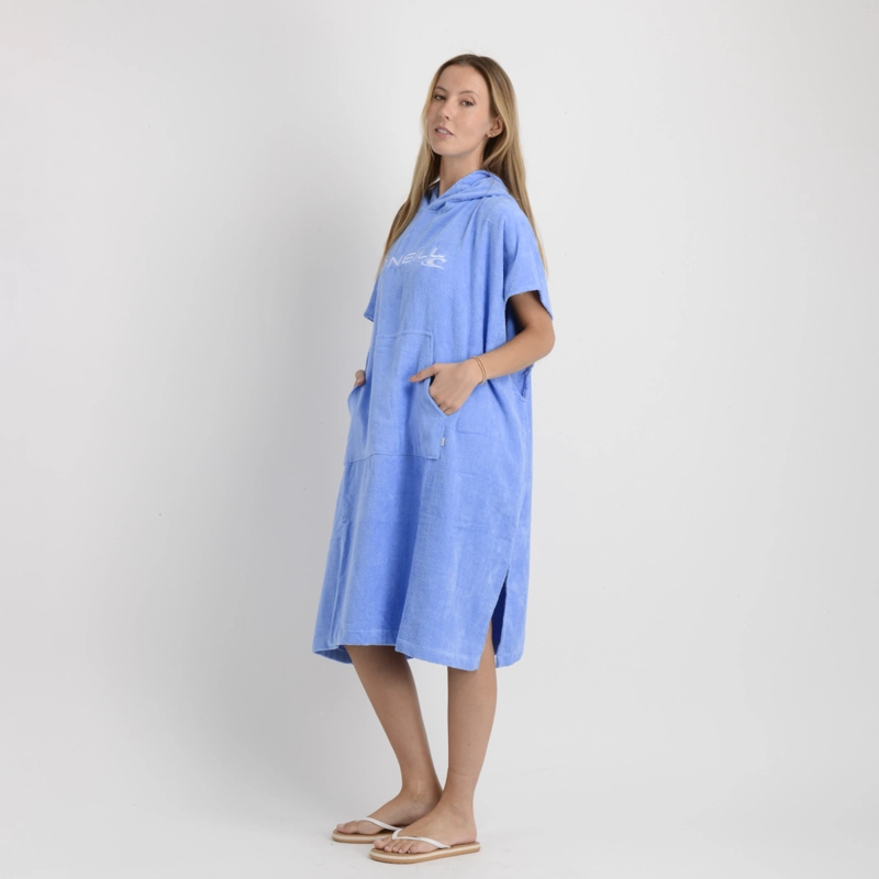 PONCHO TOALLA OCEANS AZUL TURQUESA - 3