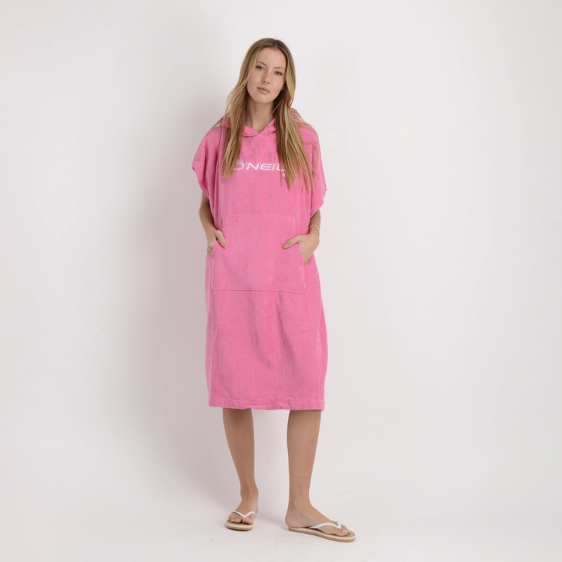 PONCHO TOALLA OCEANS ROSADO - 1