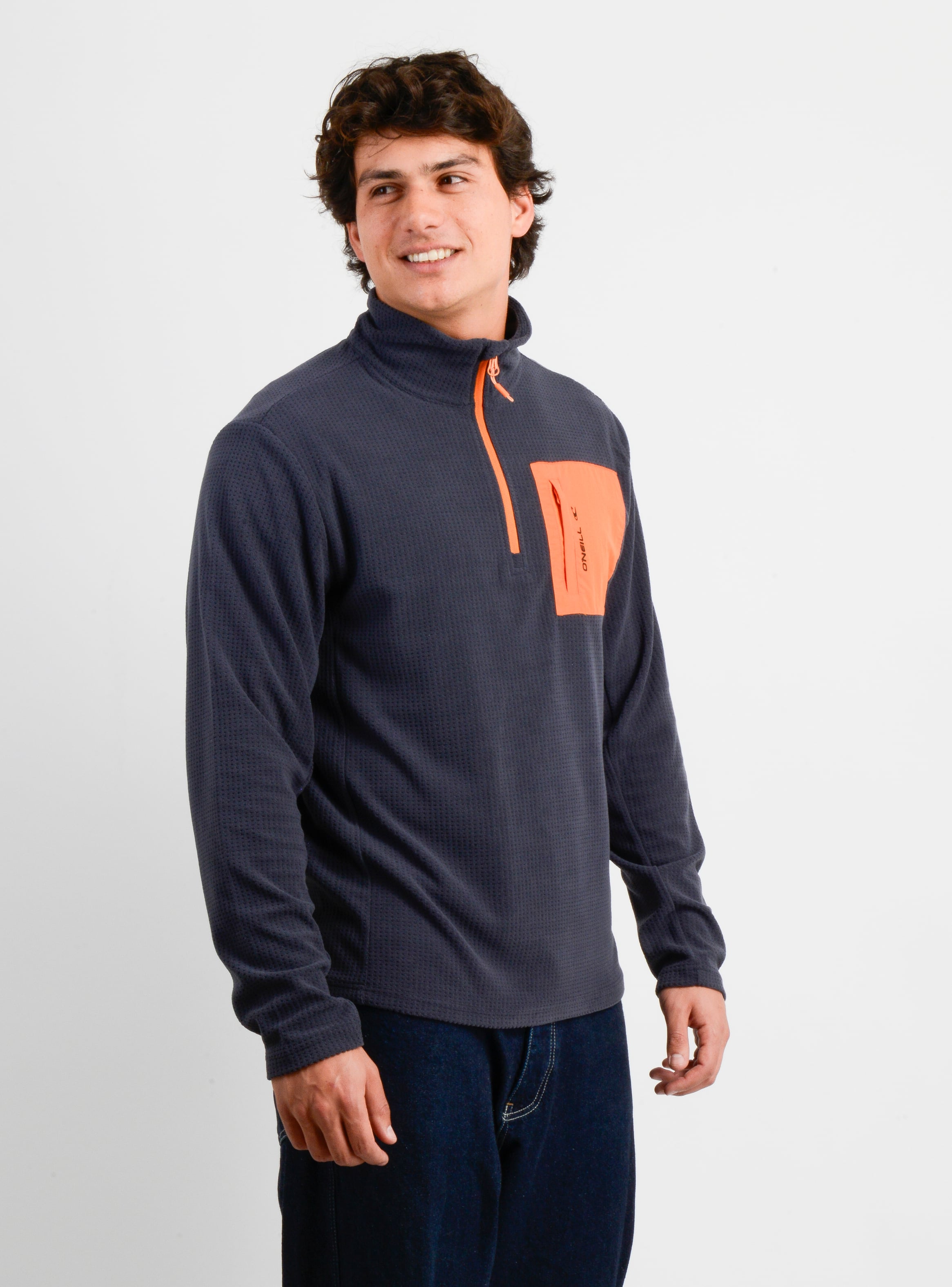 POLERON POLAR HALF RAISE II AZUL OSCURO - 4