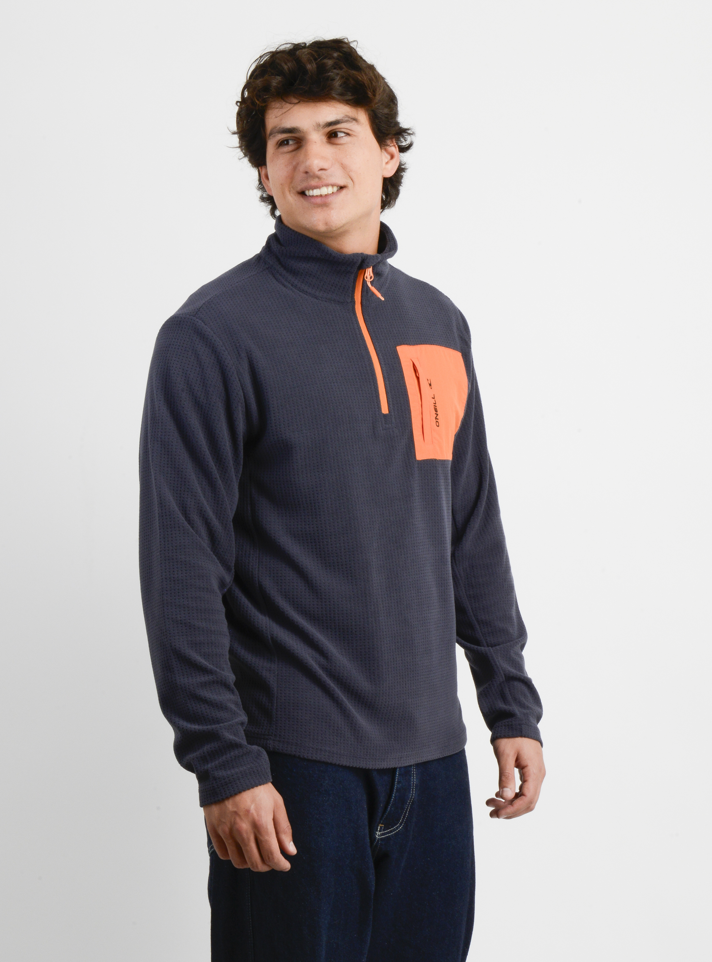 POLERON POLAR HALF RAISE II AZUL OSCURO - 4