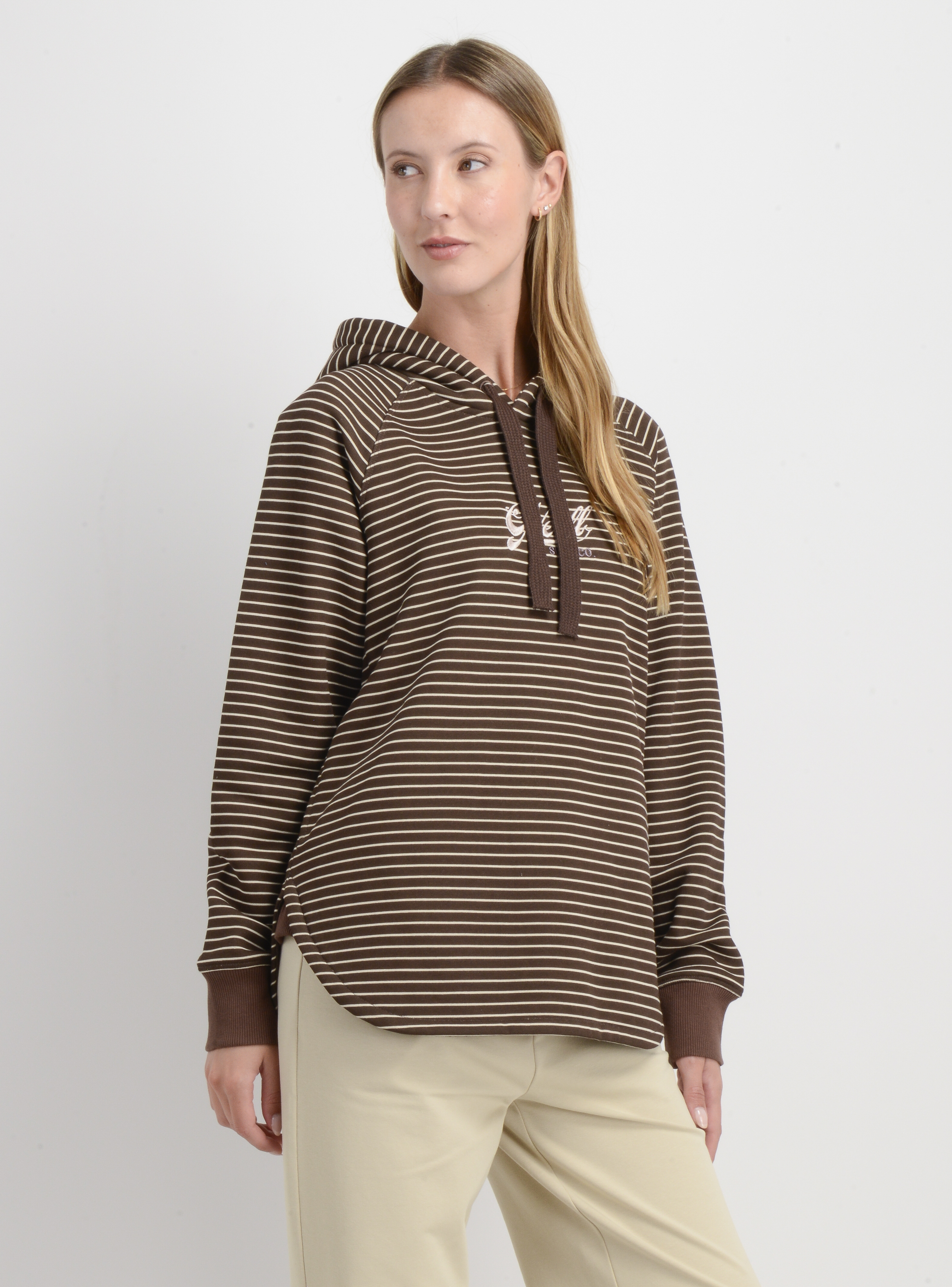 POLERON HOODIE CALLIE CAFE - 4
