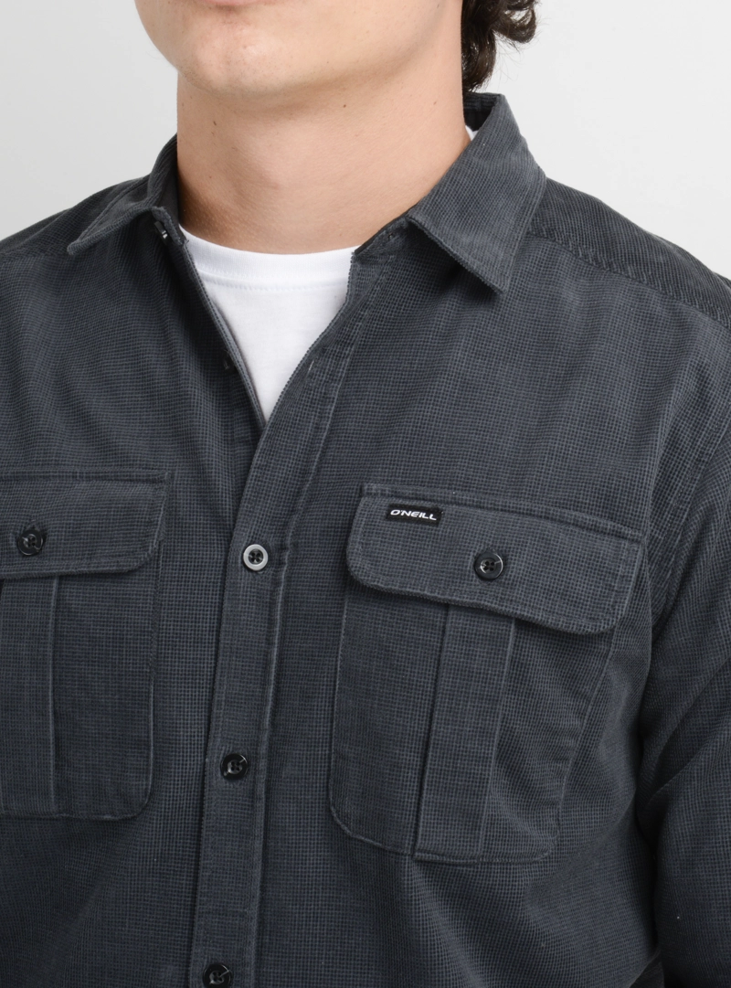 CAMISA MANGA LARGA CLINT GRIS OSCURO - 5