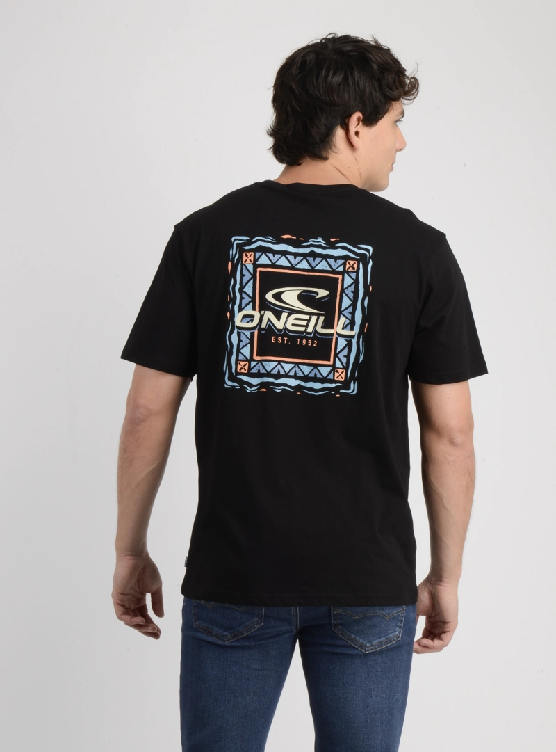 POLERA MANGA CORTA PATTERNS NEGRO - 2