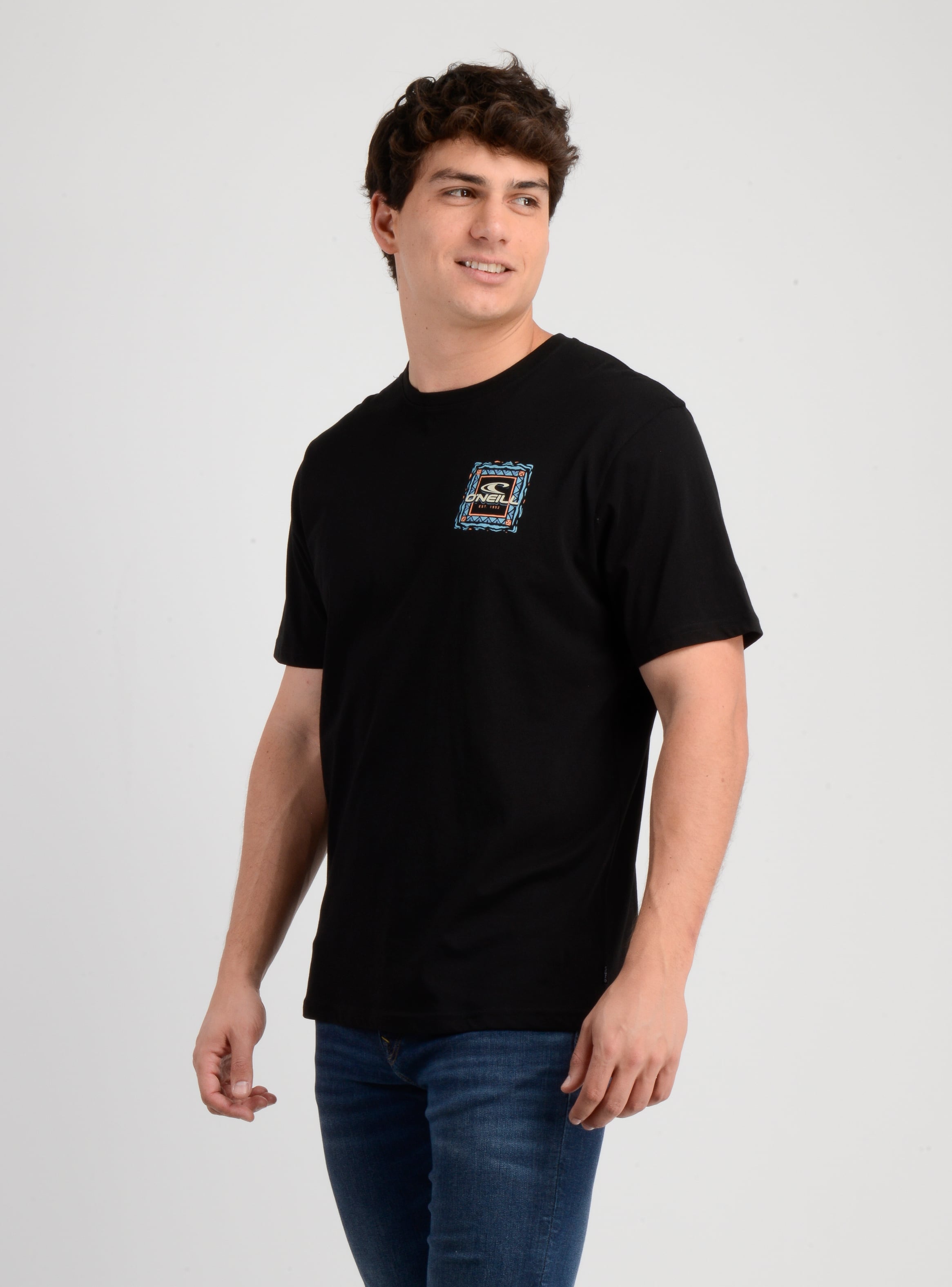 POLERA MANGA CORTA PATTERNS NEGRO - 3