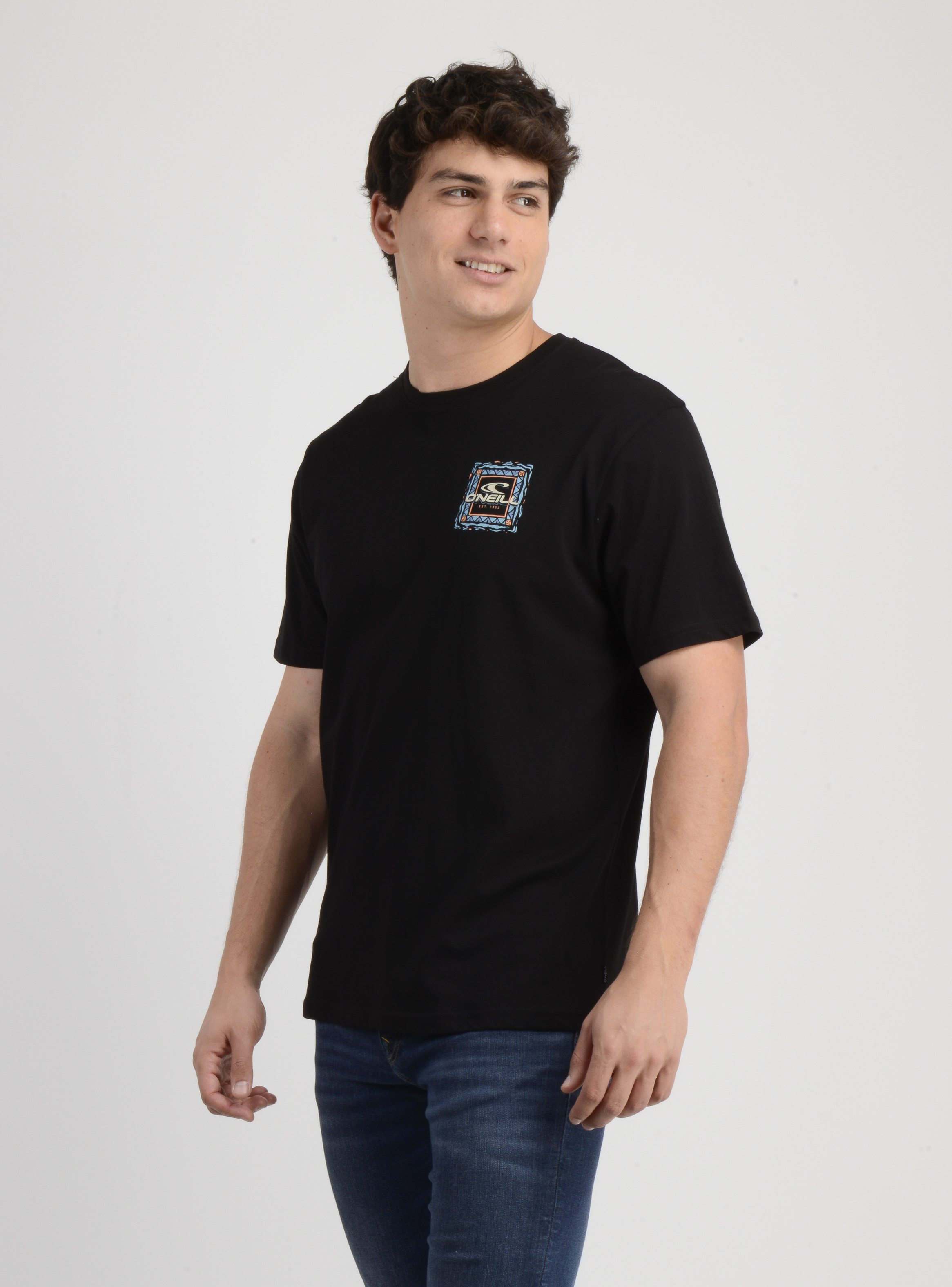 POLERA MANGA CORTA PATTERNS NEGRO - 3