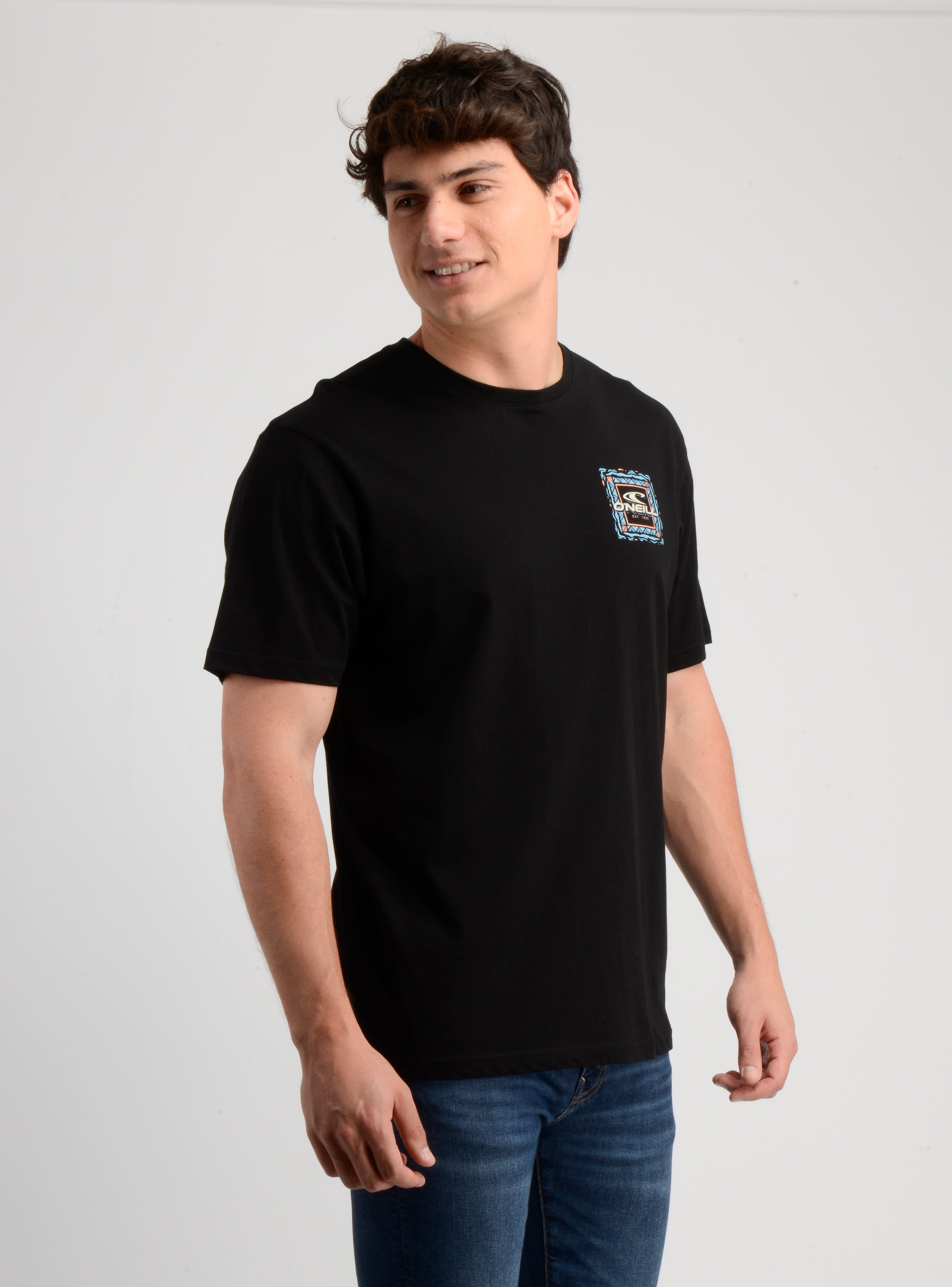 POLERA MANGA CORTA PATTERNS NEGRO - 4