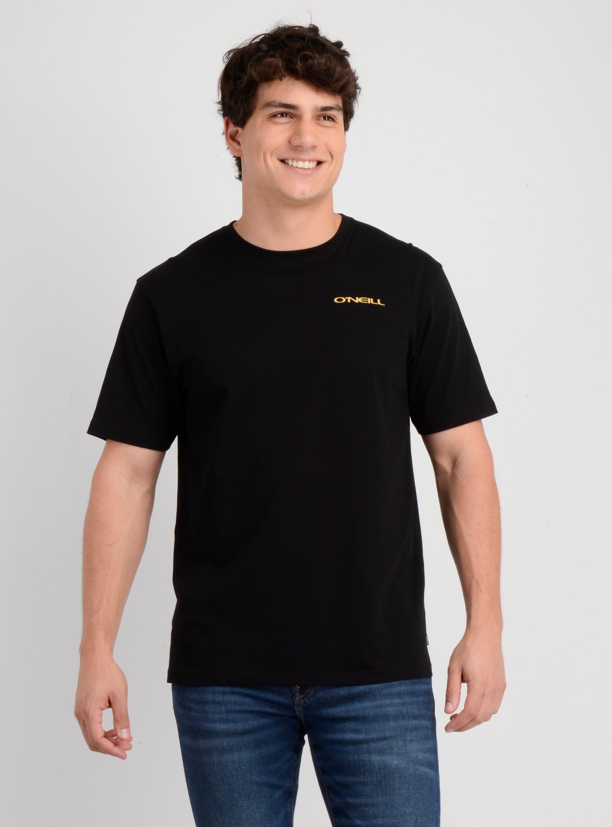 POLERA MANGA CORTA GLASSY DAYS NEGRO - 1
