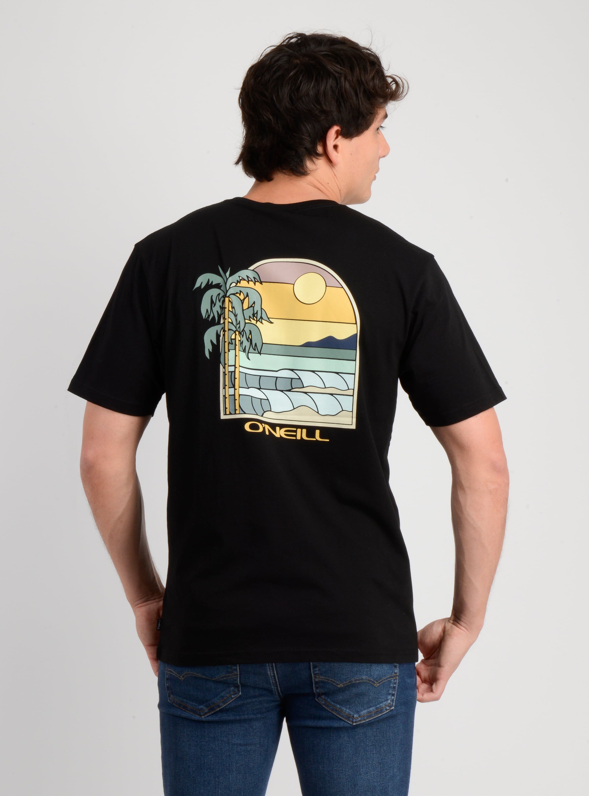 POLERA MANGA CORTA GLASSY DAYS NEGRO - 2