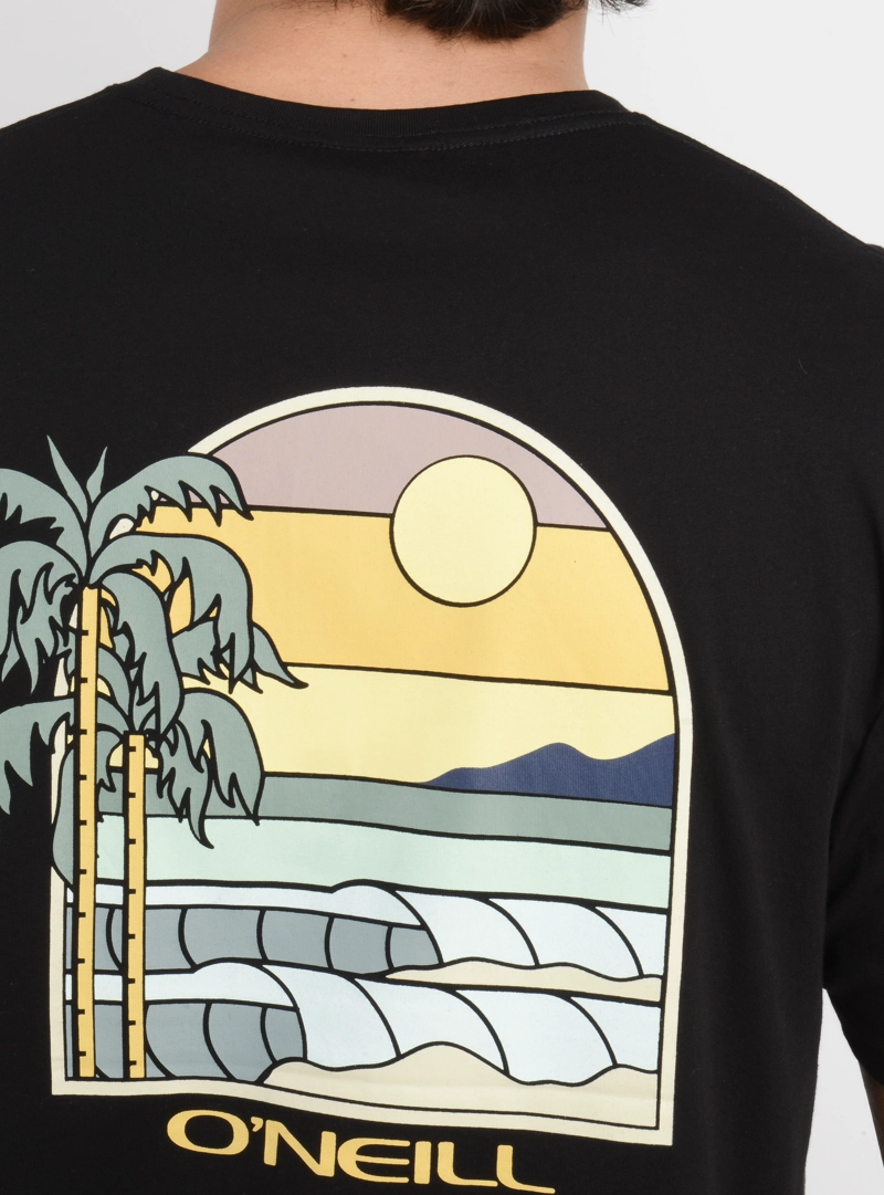 POLERA MANGA CORTA GLASSY DAYS NEGRO - 6