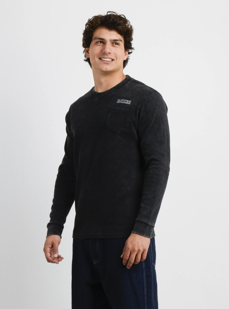 POLERA MANGA LARGA PANAL OVERLAND NEGRO - 3