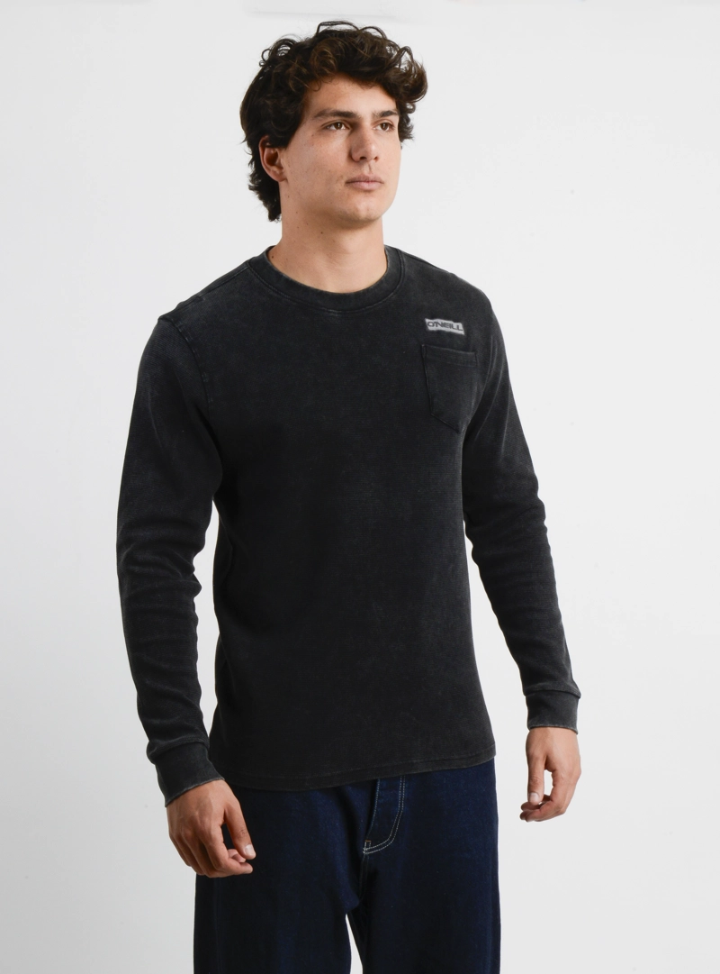 POLERA MANGA LARGA PANAL OVERLAND NEGRO - 4