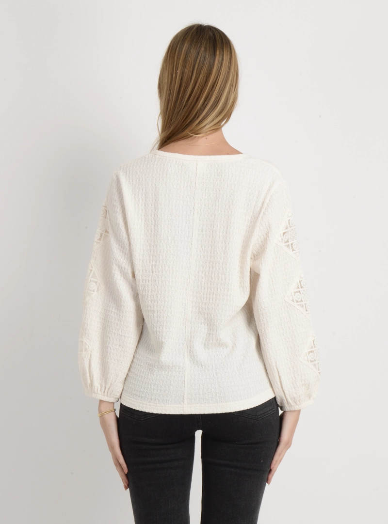 POLERA MANGA LARGA BRAYTON BEIGE CLARO - 2
