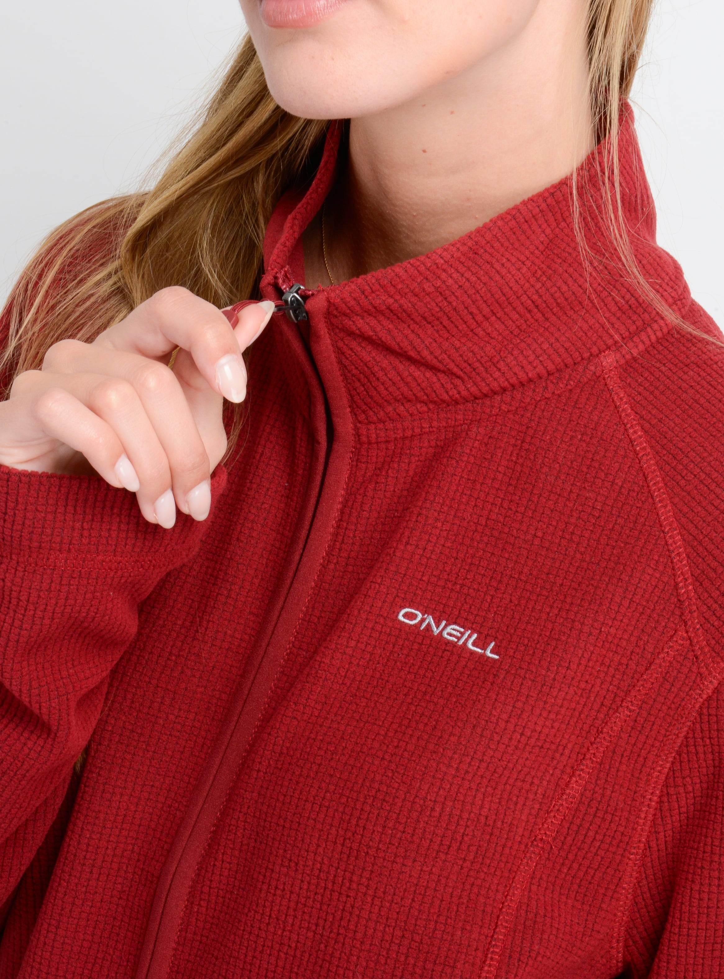 POLERON MICROPOLAR MABELINE II ROJO OSCURO - 5