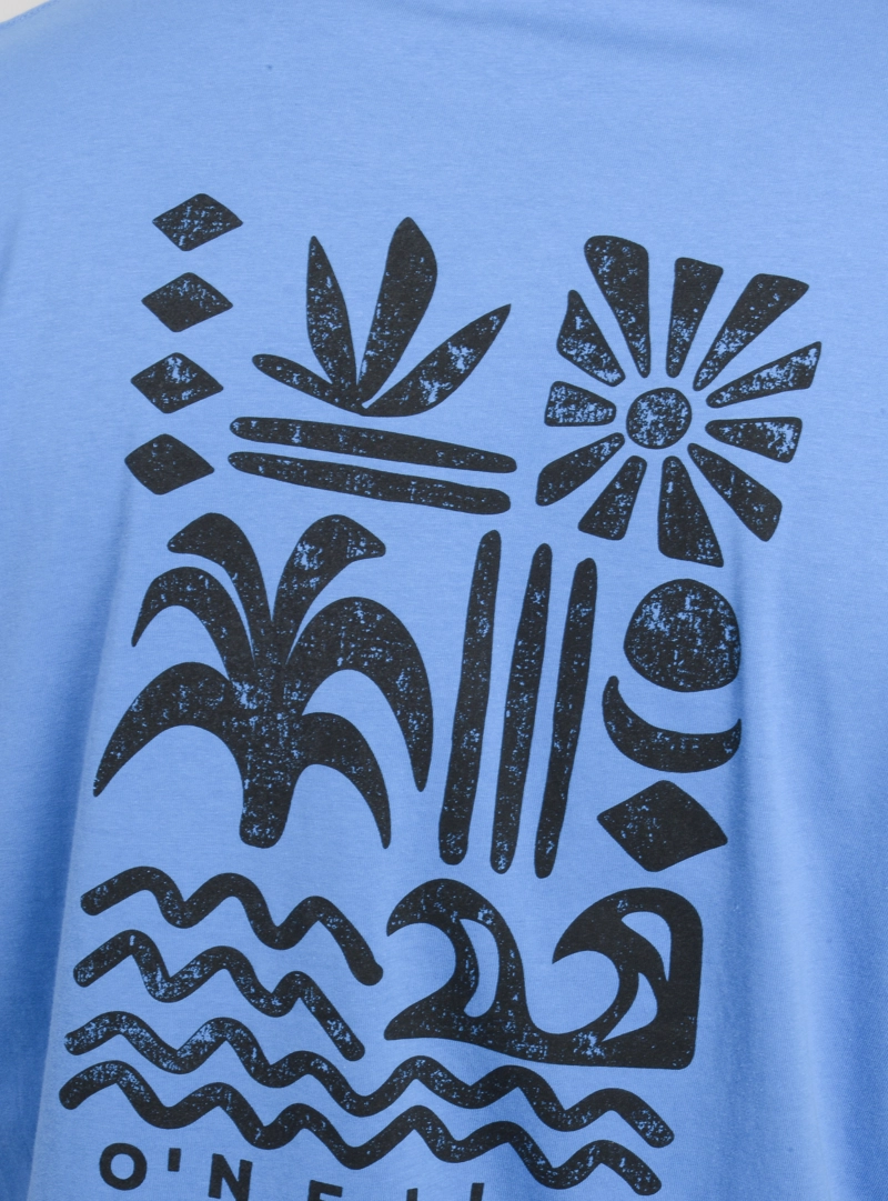POLERA MANGA CORTA GLYPHS AZUL - 6