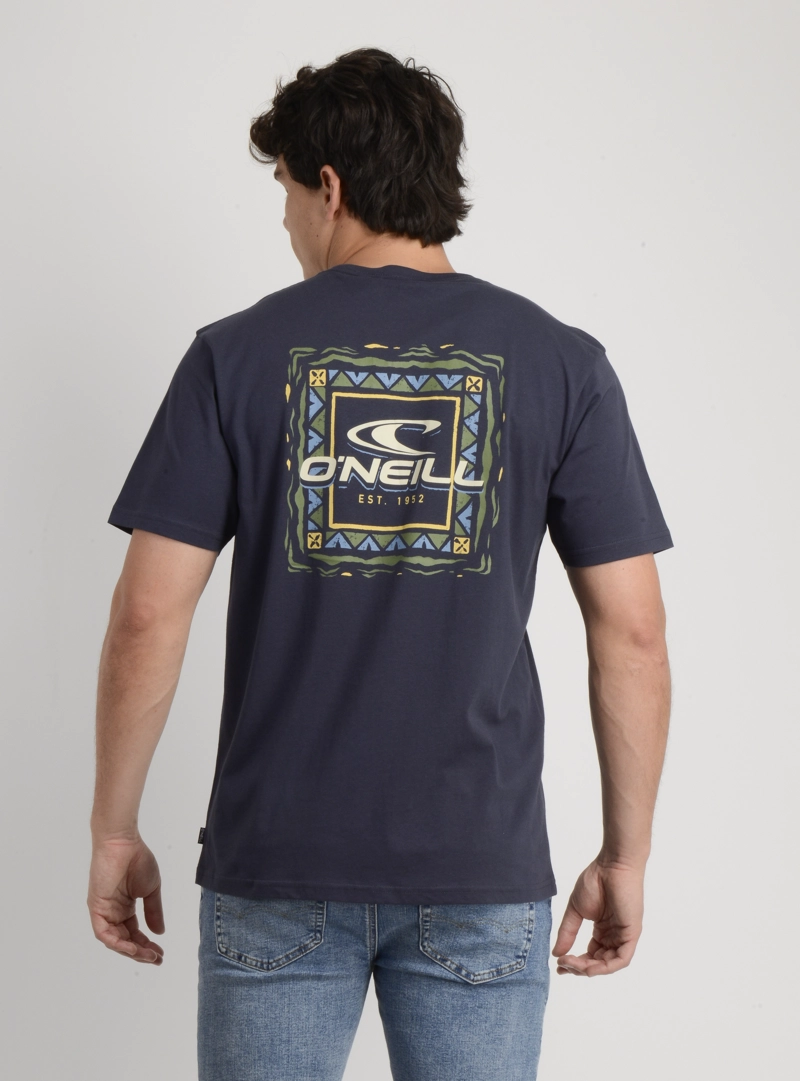 POLERA MANGA CORTA PATTERNS AZUL OSCURO - 2