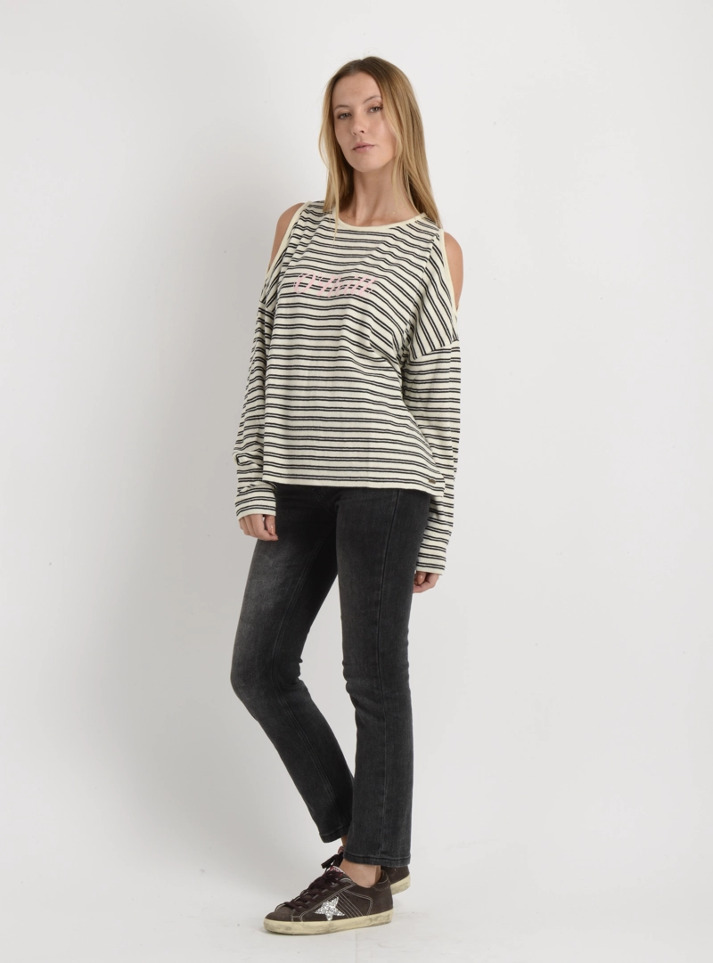 POLERA MANGA LARGA JAYNE BEIGE CLARO - 3