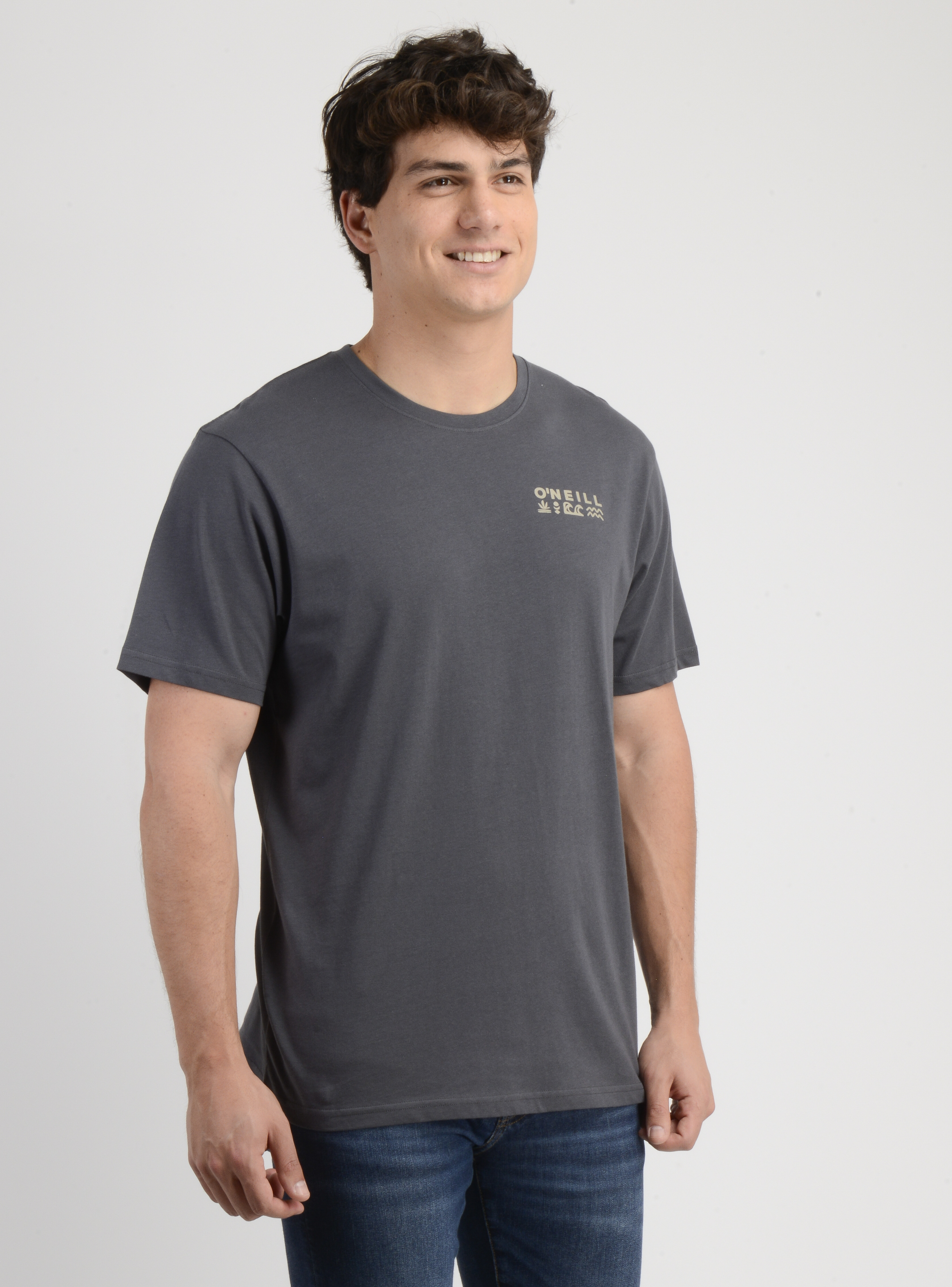 POLERA MANGA CORTA GLYPHS GRIS OSCURO - 4