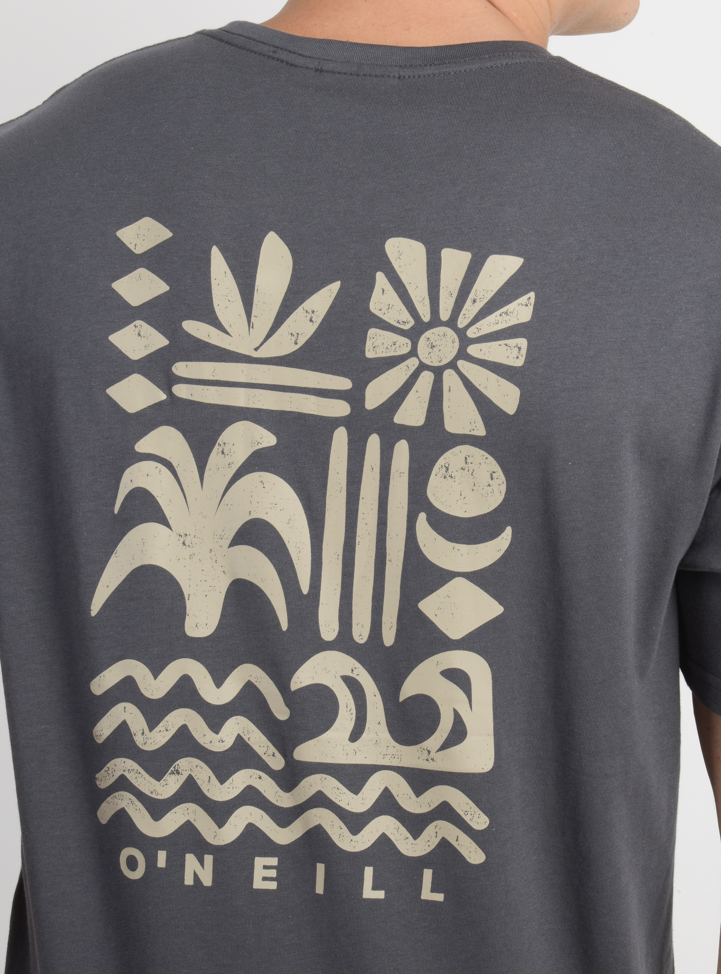 POLERA MANGA CORTA GLYPHS GRIS OSCURO - 6