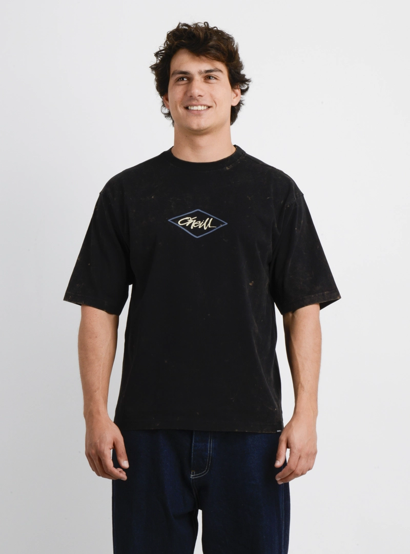 POLERA MANGA CORTA DIAMOND NEGRO - 1