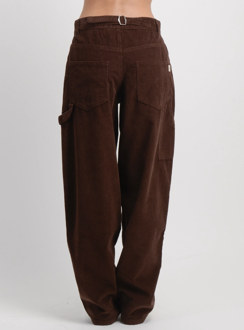 PANTALON COTELE LUX  CAFE - 2