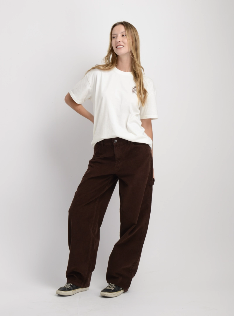PANTALON COTELE LUX  CAFE - 3