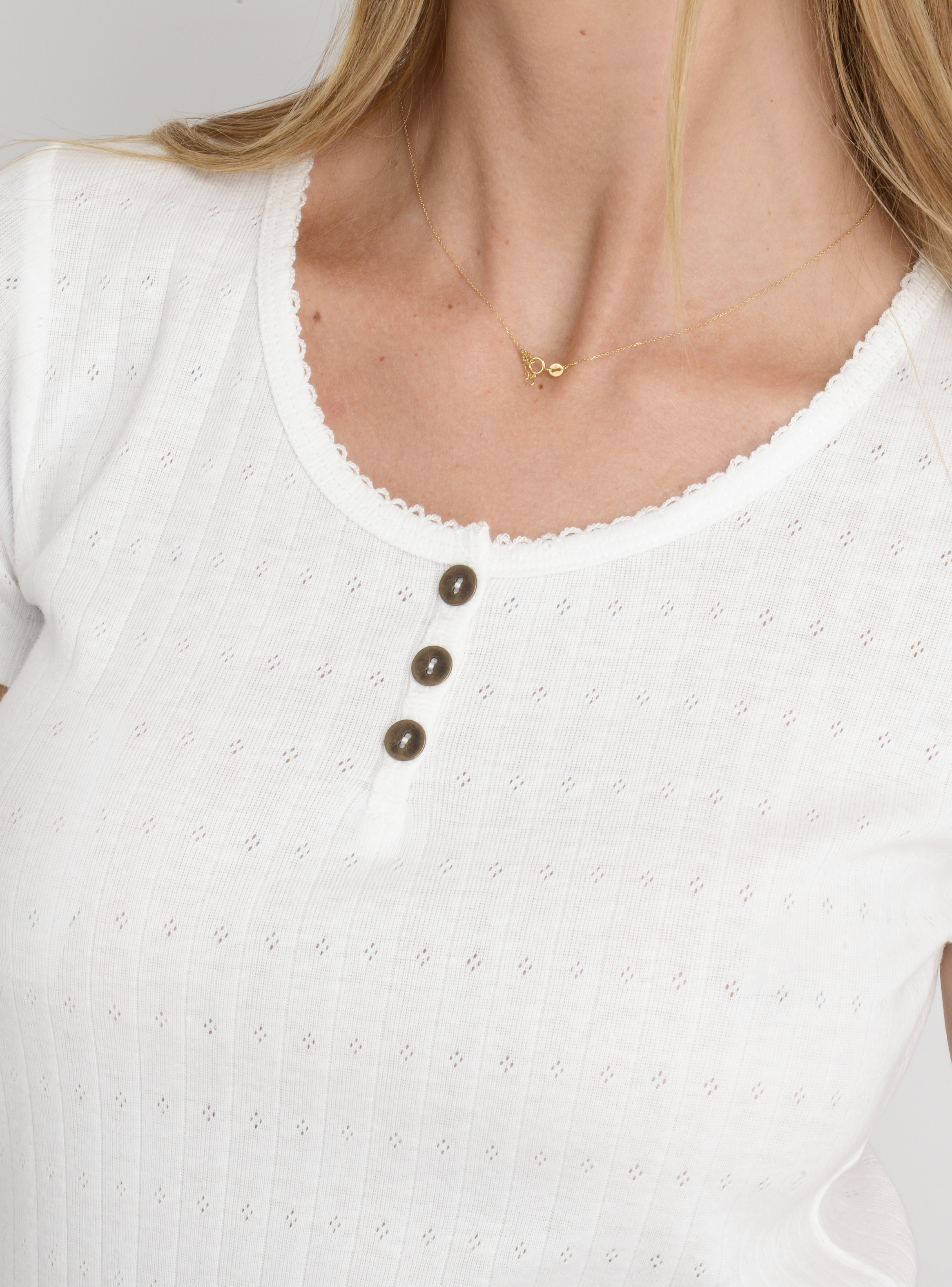 POLERA MANGA CORTA JOEY III BEIGE CLARO - 5
