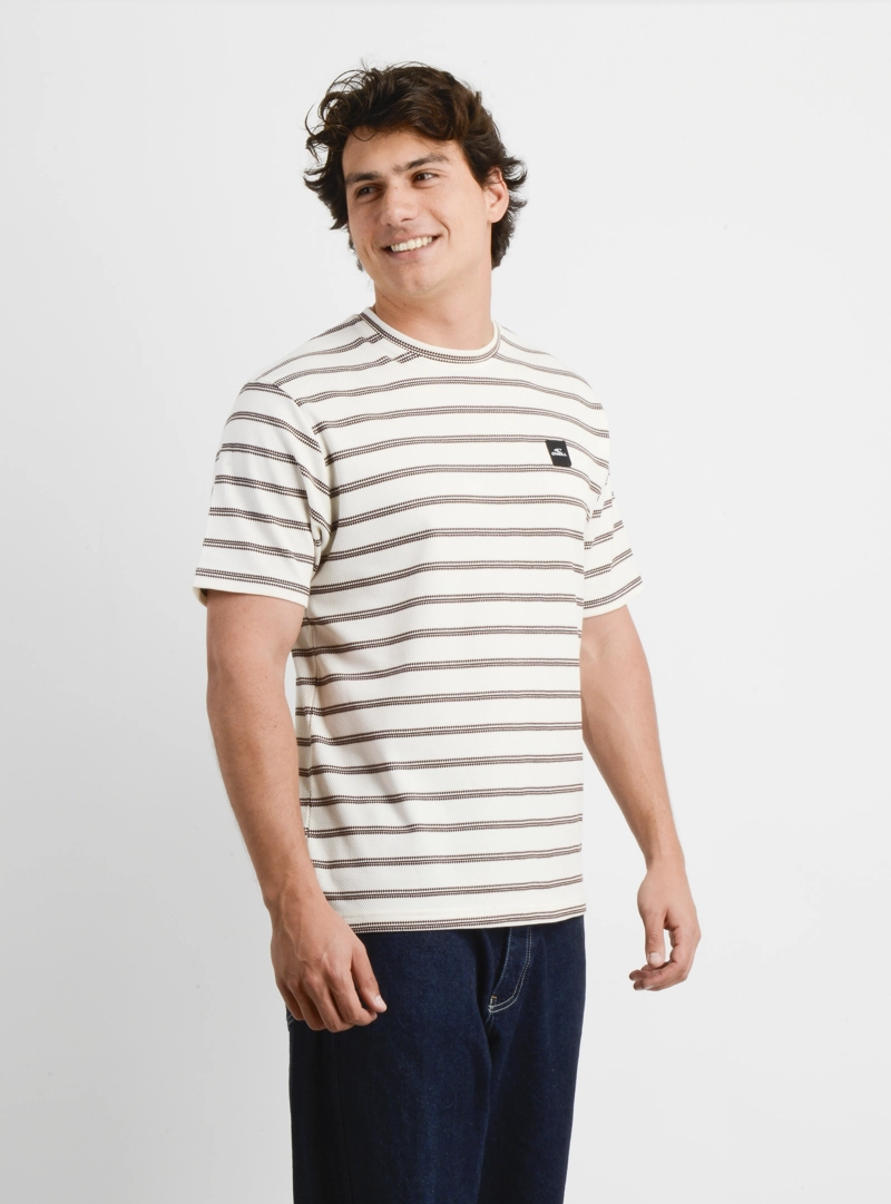 POLERA MANGA CORTA HIGH LINE BEIGE CLARO - 4