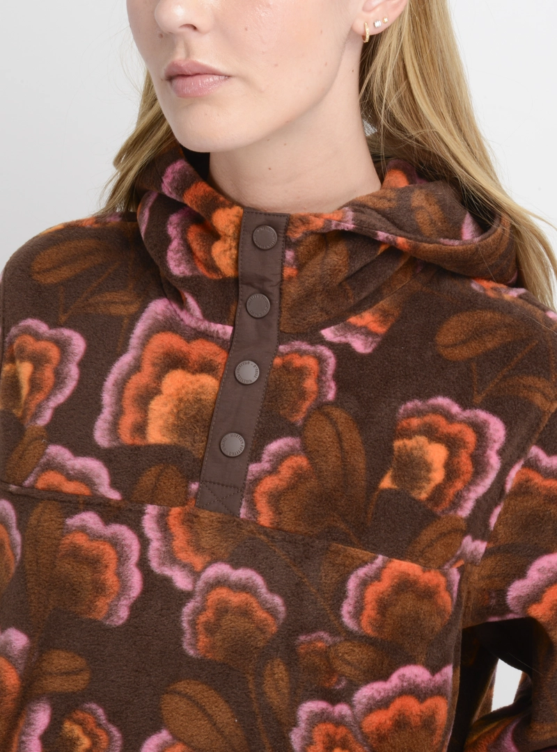 POLERON POLAR HOODIE OG FLOWERS ROSADO - 5