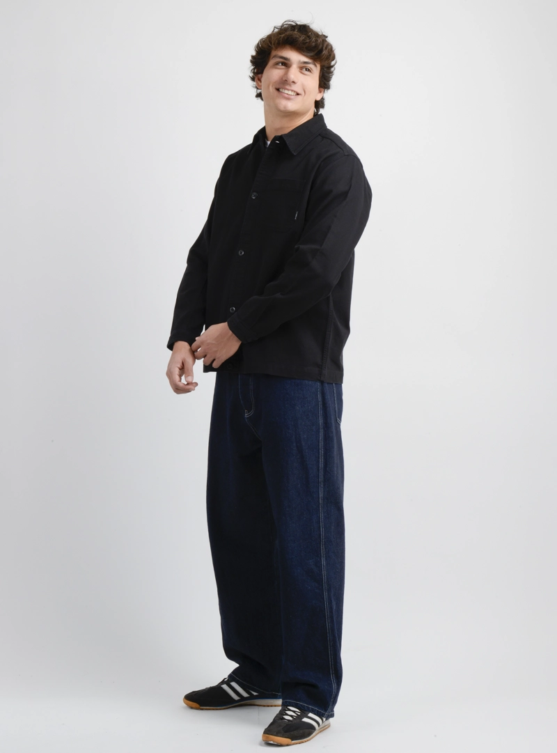 CAMISA MANGA LARGA MAXWELL NEGRO - 3