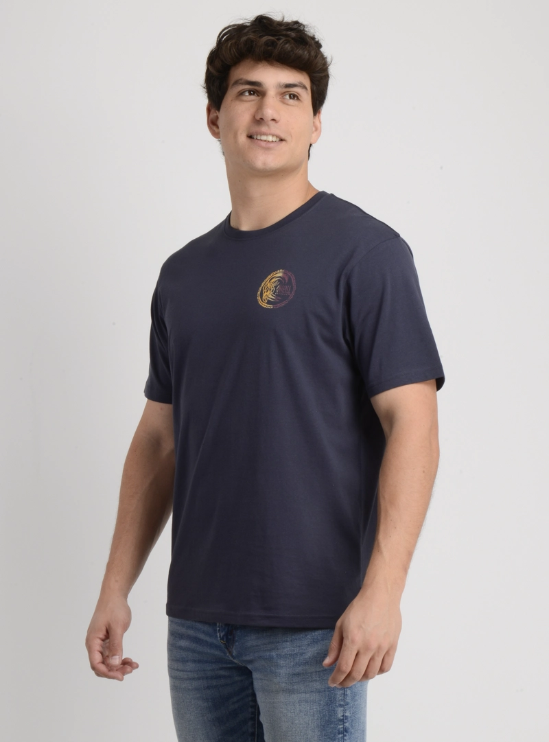 POLERA MANGA CORTA ARTIFACT AZUL OSCURO - 3