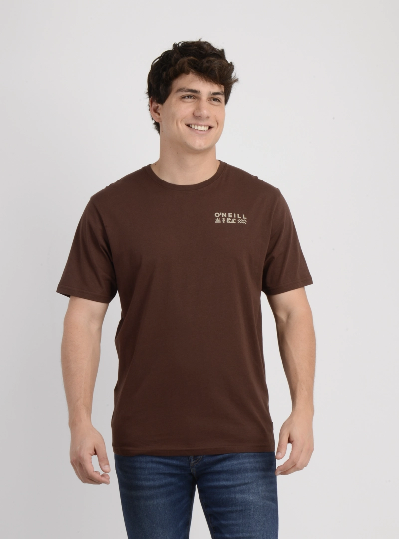 POLERA MANGA CORTA GLYPHS CAFE - 1