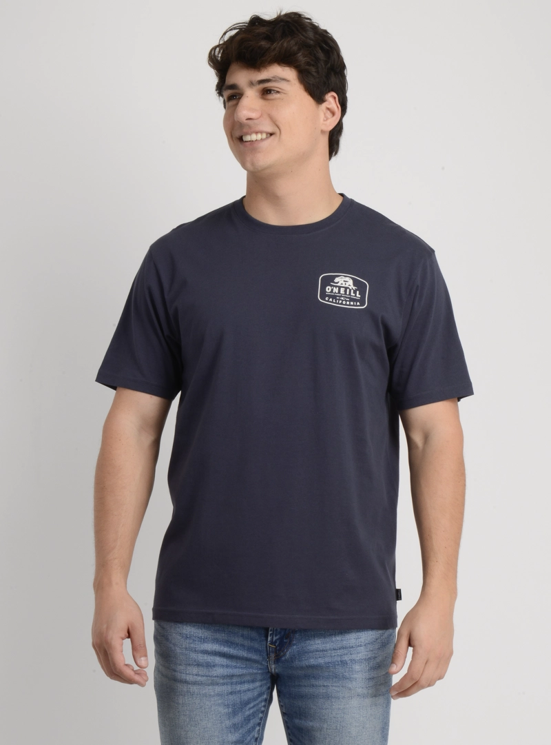 POLERA MANGA CORTA CALI NATIVE AZUL OSCURO - 1